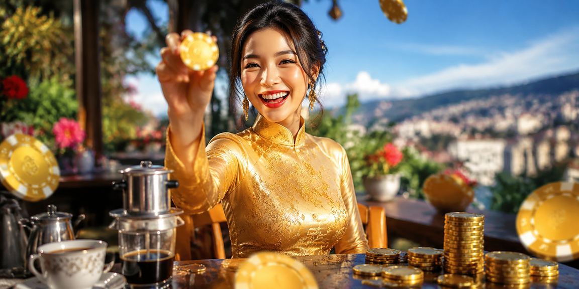 Người mặc áo dài tại Đà Lạt đang trải nghiệm trò chơi casino trực tuyến buổi tối